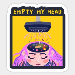 Empty Your Head Sticker